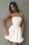 White Solid Bubble Dress