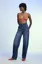 Blue High Rise Indigo Barrel Fit Jeans