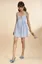 Light Blue Strappy Flowly Dress