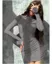 Dark Grey Flower Detail Mini Dress