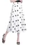 White Polka Dot Aline Skirt