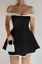 Black Offshoulder Mini Dress