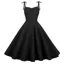 Black Solid Fit And Flare Maxi Dress
