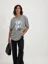 Grey Oversized Graphic Print Tshirt