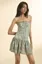Floral Print Fitted Tube Dress