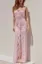 Floral Pink Ruffled Mermaid Dress