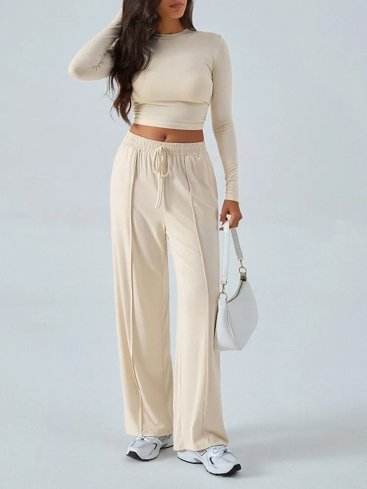 Cream Solid Co-Ord Set