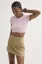 Pink Ribbed Crop Top