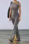 Grey Twisted Asymmetric Neck Co Ord Set