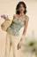 Sage Ruched Smocked Cami Top
