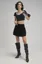 Black Square Neck Crop Top