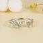 Silver Imitation Embellished Butterfly Shaped Ring