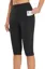 Black High Rise Kneelength Leggings
