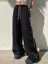 Black Tieup Cargo Pants