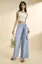 Blue Tie-up Detail Parallel Trouser
