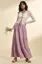 Lilac Solid Tiered Skirt
