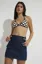 Dark Blue Aline Mini Skirt