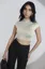 Light Grey Solid Mock Neck Crop Top