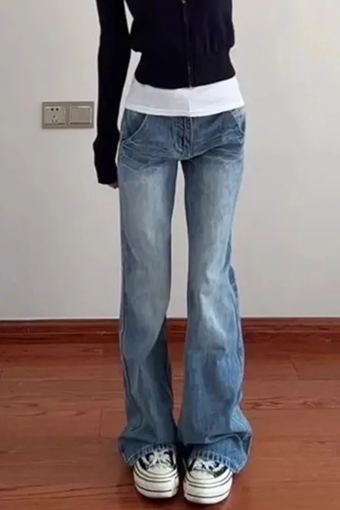 Blue Loose Fit Denim Jeans