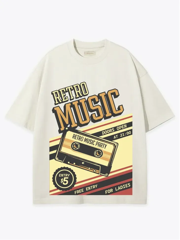 Off White Oversized Graphic Print Tshirt - Image 1