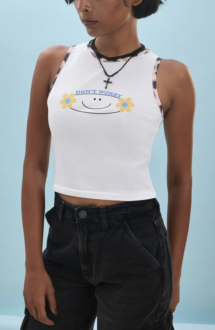 White Graphic Tshirt - Image 1