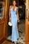 Backless Cowl Neck Mermaid Dress