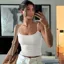 White Solid Cami Top
