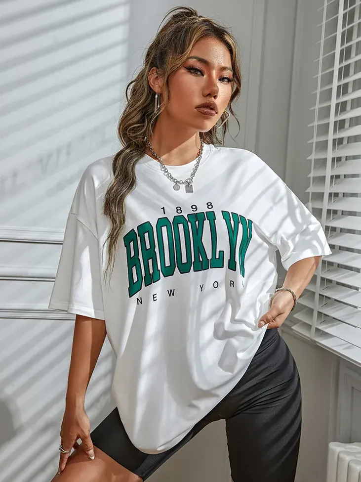 Oversized Graphic Cotton Tshirt - Image 1