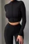 Black High Neck Coord Set