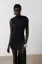 Ruched High Neck Mini Dress