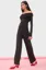 Black Solid Off Shoulder Jumpsuit