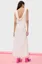Off White Solid Cowl Neck Maxi Dress