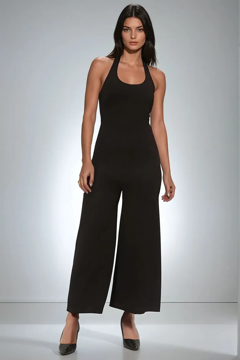 タグ付未使用 NEAU SLEEVELESS JUMPSUITオールインワン 黒 楽天市場】【中古】HYKE SOALON SLEEVELESS JUMPSUIT ダブル