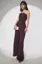 Burgundy Solid Bandeau Jumpsuit