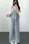 Light Blue Peplum Top Coord Set