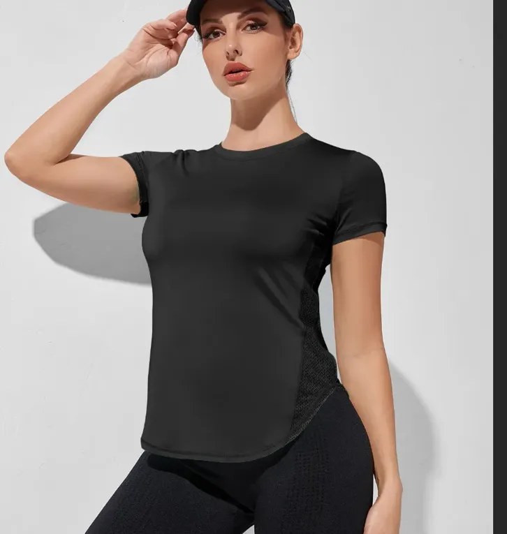 Dark Grey Solid Crew Neck Top - Image 1