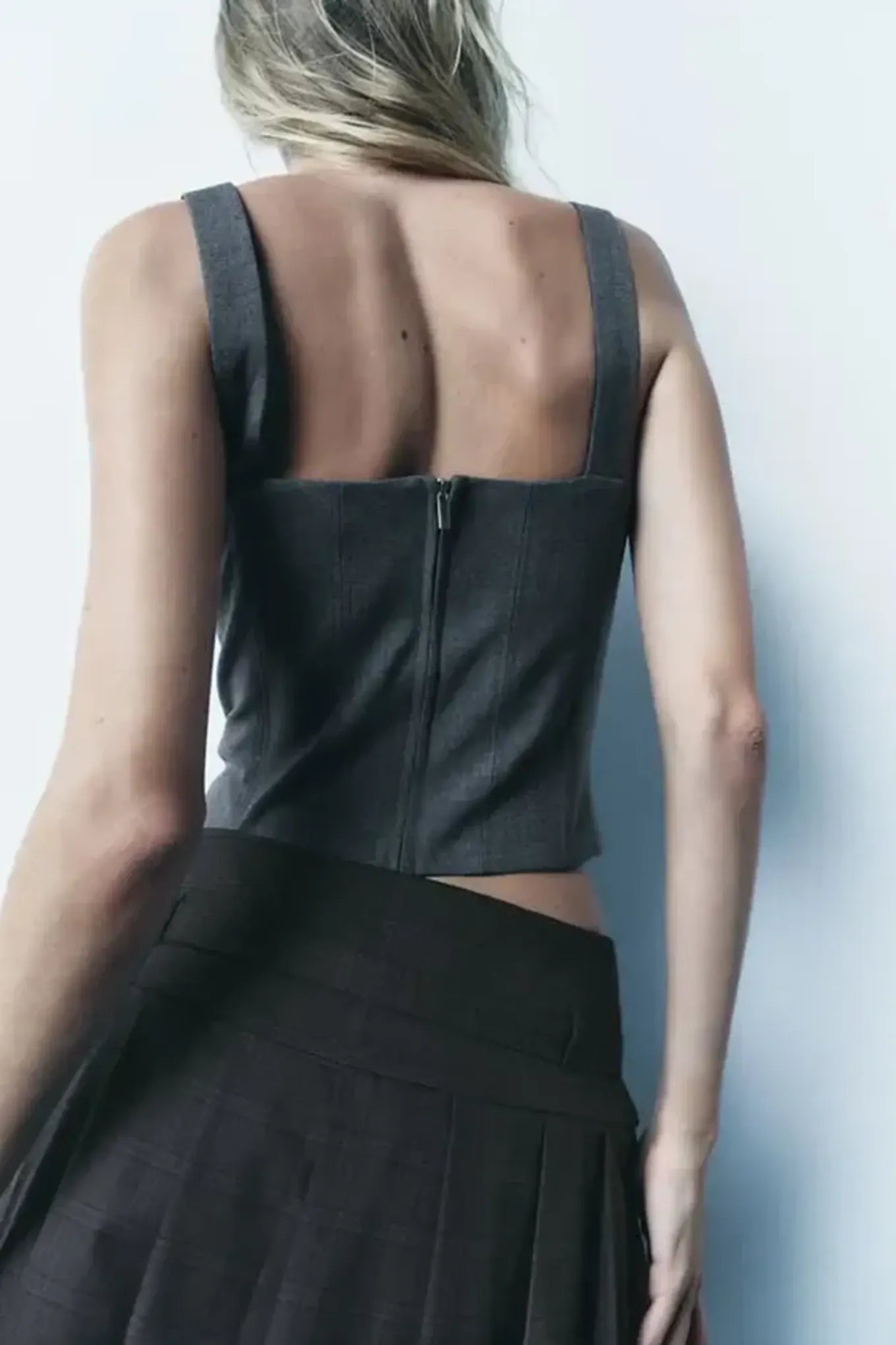 エムミーエメHigh waist belt pleated mini skirt Skirt, Belt