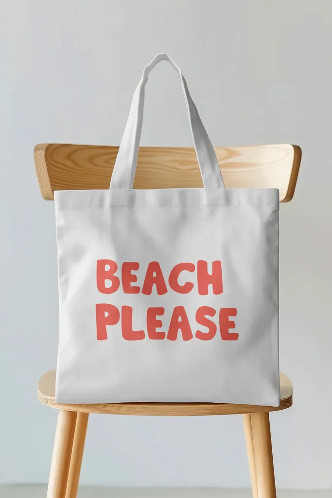 Beach Bliss Canvas Tote Bag - Image 1