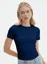 Navy Blue Round Neck Regular Tshirt