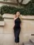Black Solid One Shoulder Maxi Dress