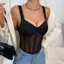 Black Sweetheart Neck Corset Top