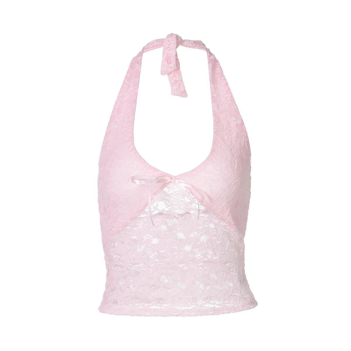 FRONT2LINE ♥ Banda Light Natural Crop Top / 追跡付 Here To Stay Short Sleeve Tie Front Crop Top | Windsor