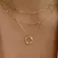 Gold Imitation Circular Layered Necklace