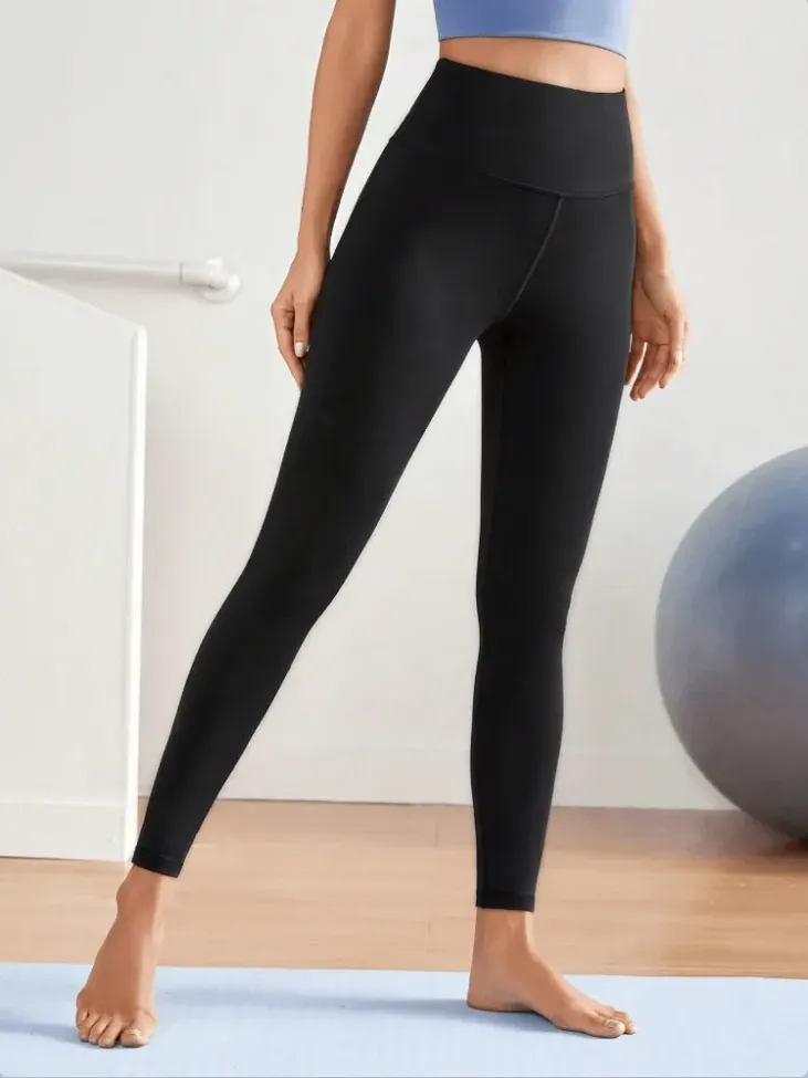 Black High Rise Leggings - Image 1