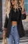 Black Notched Collar Blazer