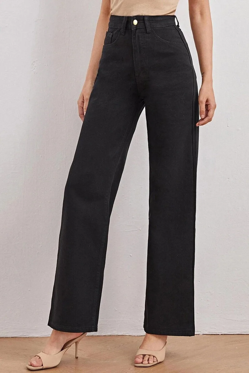 juemi Rise Linking Black Denim Re/done Comfort Stretch Ultra High  