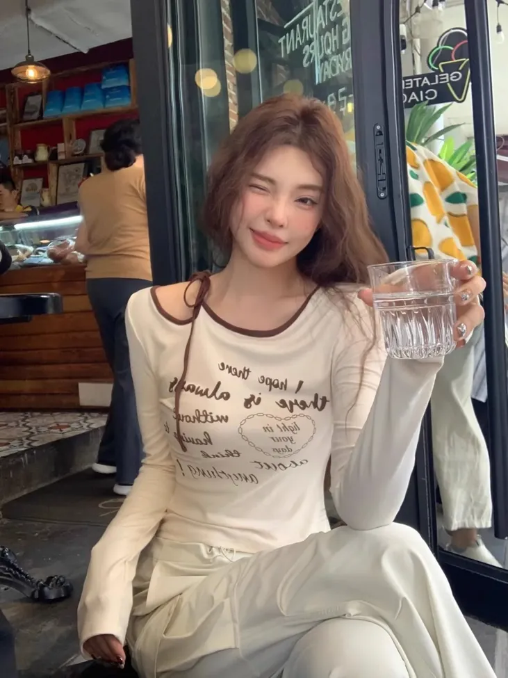 White Cutout Regular Fit Top - Image 1