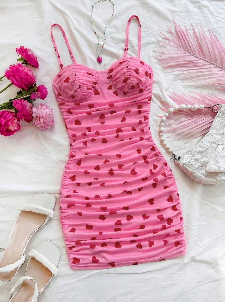 strapless open back dress Mud Pie Children's Heart Sweatshirt Dress 2t-3t main image 0