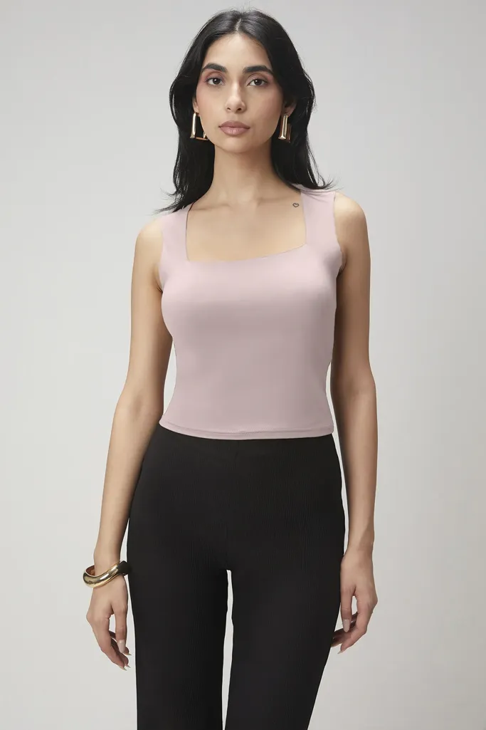 Polyamide Square Neck Top - Image 1
