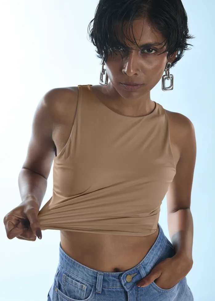 Polyamide Crop Tank Top - Image 1